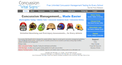 Desktop Screenshot of concussionvitalsigns.com